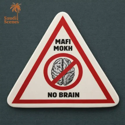 Mafi Mokh (No Brain) Saudi Souvenirs Fridge Magnet (Mg 82)