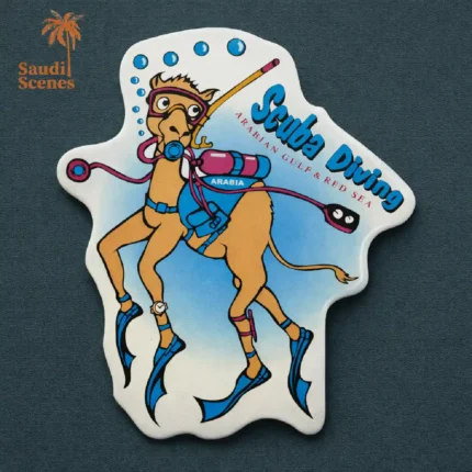 Scuba Diving Camel Fridge Magnet (mg27)
